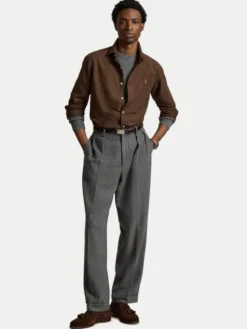 Polo Ralph Lauren Koszula 710805564519 Brązowy ciemny Regular Fit