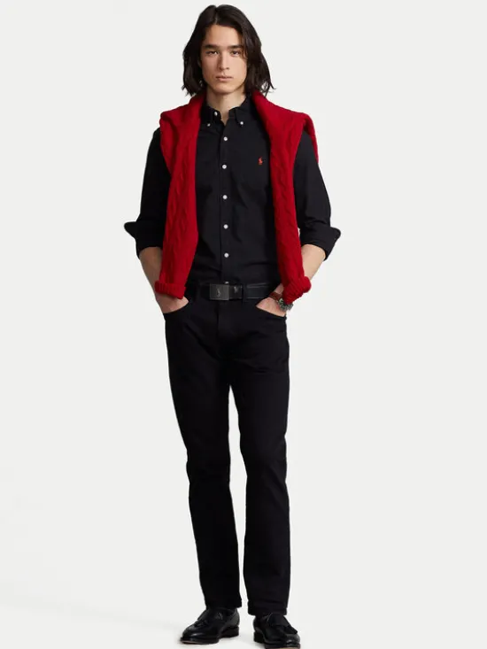 Polo Ralph Lauren Koszula Bsr 710772288 Czarny Slim Fit
