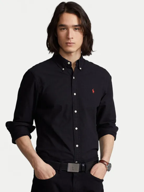 Polo Ralph Lauren Koszula Bsr 710772288 Czarny Slim Fit