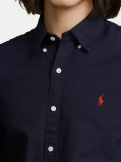 Polo Ralph Lauren Koszula Bsr 710723610 Granatowy Slim Fit