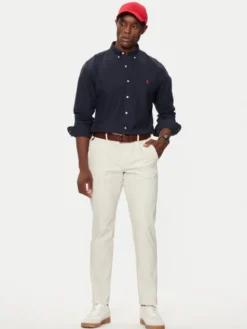 Polo Ralph Lauren Koszula Bsr 710723610 Granatowy Slim Fit
