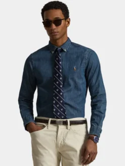 Polo Ralph Lauren Koszula Core Replen 710548539 Granatowy Slim Fit