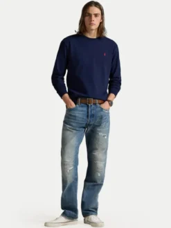 Polo Ralph Lauren Longsleeve 710970697003 Granatowy Classic Fit