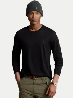 Polo Ralph Lauren Longsleeve 710760121 Czarny Slim Fit
