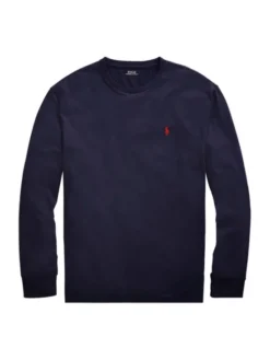 Polo Ralph Lauren Longsleeve Classics 710671468024 Granatowy Slim Fit
