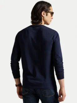Polo Ralph Lauren Longsleeve Classics 710671468024 Granatowy Slim Fit