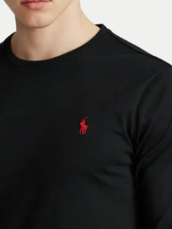 Polo Ralph Lauren Longsleeve Classics 710671468001 Czarny Custom Slim Fit