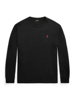 Polo Ralph Lauren Longsleeve Classics 710671468001 Czarny Custom Slim Fit
