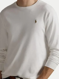 Polo Ralph Lauren Longsleeve 710760121 Biały Slim Fit