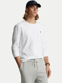 Polo Ralph Lauren Longsleeve Classics 710671468004 Biały Custom Slim Fit