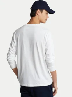 Polo Ralph Lauren Longsleeve Classics 710671468004 Biały Custom Slim Fit