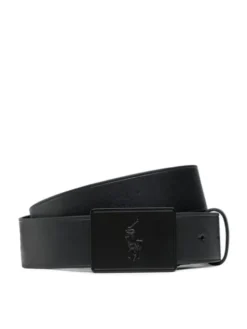 Polo Ralph Lauren Pasek Męski 36mm Pp Plaque Belt 405691693005 Czarny