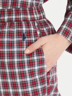 Polo Ralph Lauren Piżama 4P0429 Bordowy Relaxed Fit