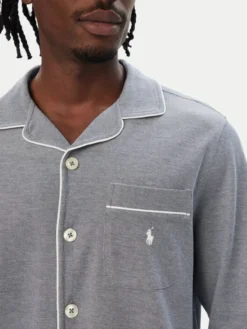 Polo Ralph Lauren Piżama 714P21103001 Szary Regular Fit