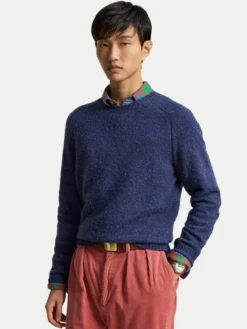 Polo Ralph Lauren Sweter 710B27270004 Granatowy Regular Fit