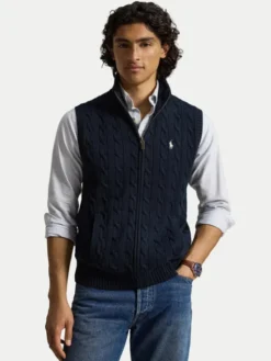 Polo Ralph Lauren Sweter 710B23522003 Granatowy Regular Fit
