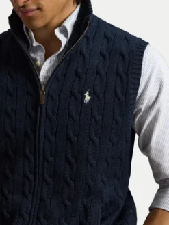 Polo Ralph Lauren Sweter 710B23522003 Granatowy Regular Fit