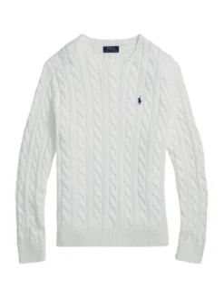 Polo Ralph Lauren Sweter 710775885033 Biały Regular Fit