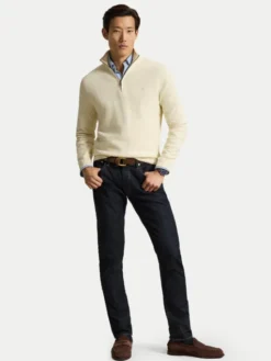 Polo Ralph Lauren Sweter 710B18060011 Kremowy Regular Fit