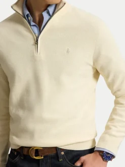 Polo Ralph Lauren Sweter 710B18060011 Kremowy Regular Fit