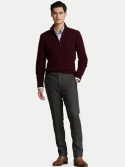 Polo Ralph Lauren Sweter 710876766007 Bordowy Regular Fit
