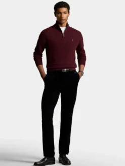 Polo Ralph Lauren Sweter 710876756008 Bordowy Regular Fit