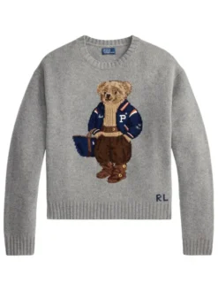 Polo Ralph Lauren Sweter 211B17771002 Szary ciemny Relaxed Fit