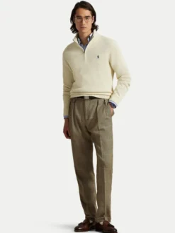 Polo Ralph Lauren Sweter 710859939503 Écru Regular Fit