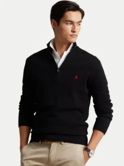 Polo Ralph Lauren Sweter 710859939003 Czarny Regular Fit