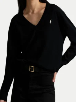 Polo Ralph Lauren Sweter 211972105004 Czarny Regular Fit