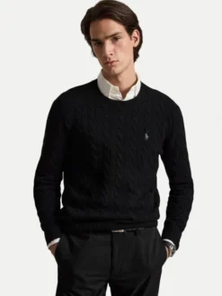 Polo Ralph Lauren Sweter 710876762001 Czarny Regular Fit