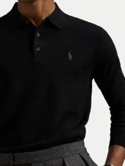 Polo Ralph Lauren Sweter 710941104002 Czarny Regular Fit