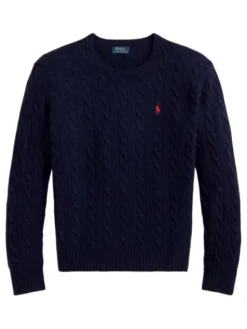 Polo Ralph Lauren Sweter 710876762002 Granatowy Regular Fit