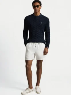 Polo Ralph Lauren Sweter 710775885555 Granatowy Regular Fit