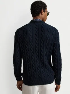 Polo Ralph Lauren Sweter 710775885555 Granatowy Regular Fit