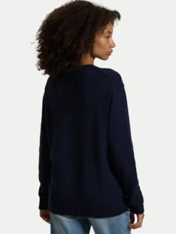 Polo Ralph Lauren Sweter 710946137001 Granatowy Regular Fit