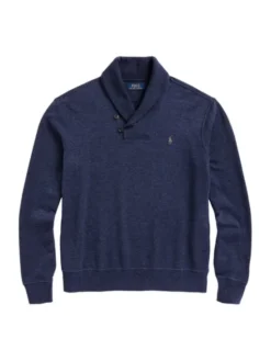 Polo Ralph Lauren Sweter 710877989001 Granatowy Regular Fit