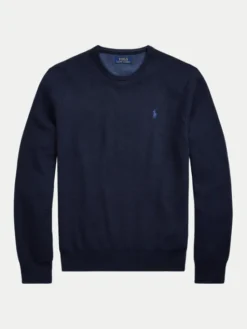Polo Ralph Lauren Sweter 710918163001 Granatowy Regular Fit