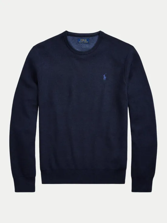 Polo Ralph Lauren Sweter 710918163001 Granatowy Regular Fit