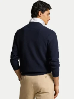 Polo Ralph Lauren Sweter 710918163001 Granatowy Regular Fit