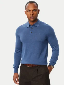 Polo Ralph Lauren Sweter 710941104500 Niebieski Regular Fit