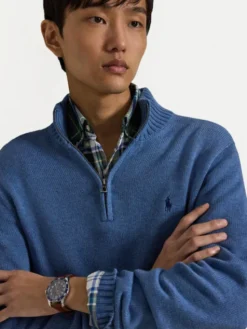 Polo Ralph Lauren Sweter 710859939522 Niebieski Regular Fit