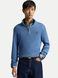 Polo Ralph Lauren Sweter 710859939522 Niebieski Regular Fit