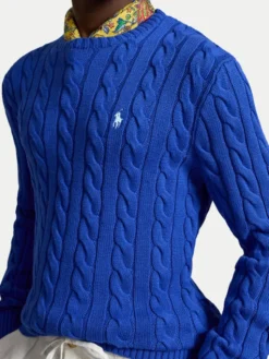 Polo Ralph Lauren Sweter 710775885546 Niebieski Regular Fit