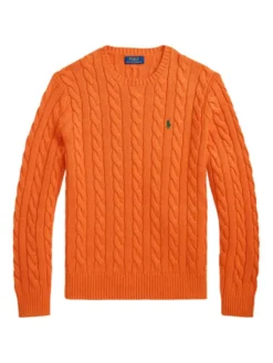 Polo Ralph Lauren Sweter 710775885551 Pomarańczowy Regular Fit