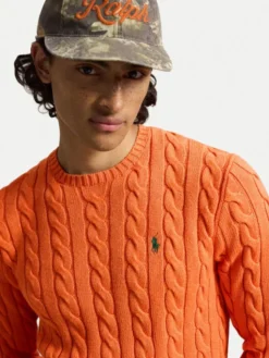 Polo Ralph Lauren Sweter 710775885551 Pomarańczowy Regular Fit