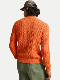 Polo Ralph Lauren Sweter 710775885551 Pomarańczowy Regular Fit