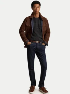 Polo Ralph Lauren Sweter 710876762013 Szary ciemny Regular Fit