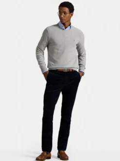 Polo Ralph Lauren Sweter 710918163002 Szary Regular Fit