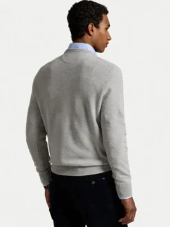 Polo Ralph Lauren Sweter 710918163002 Szary Regular Fit